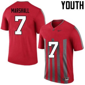 Youth Ohio State Buckeyes #7 Jalin Marshall Throwback Nike NCAA College Football Jersey Black Friday TFK3444WJ